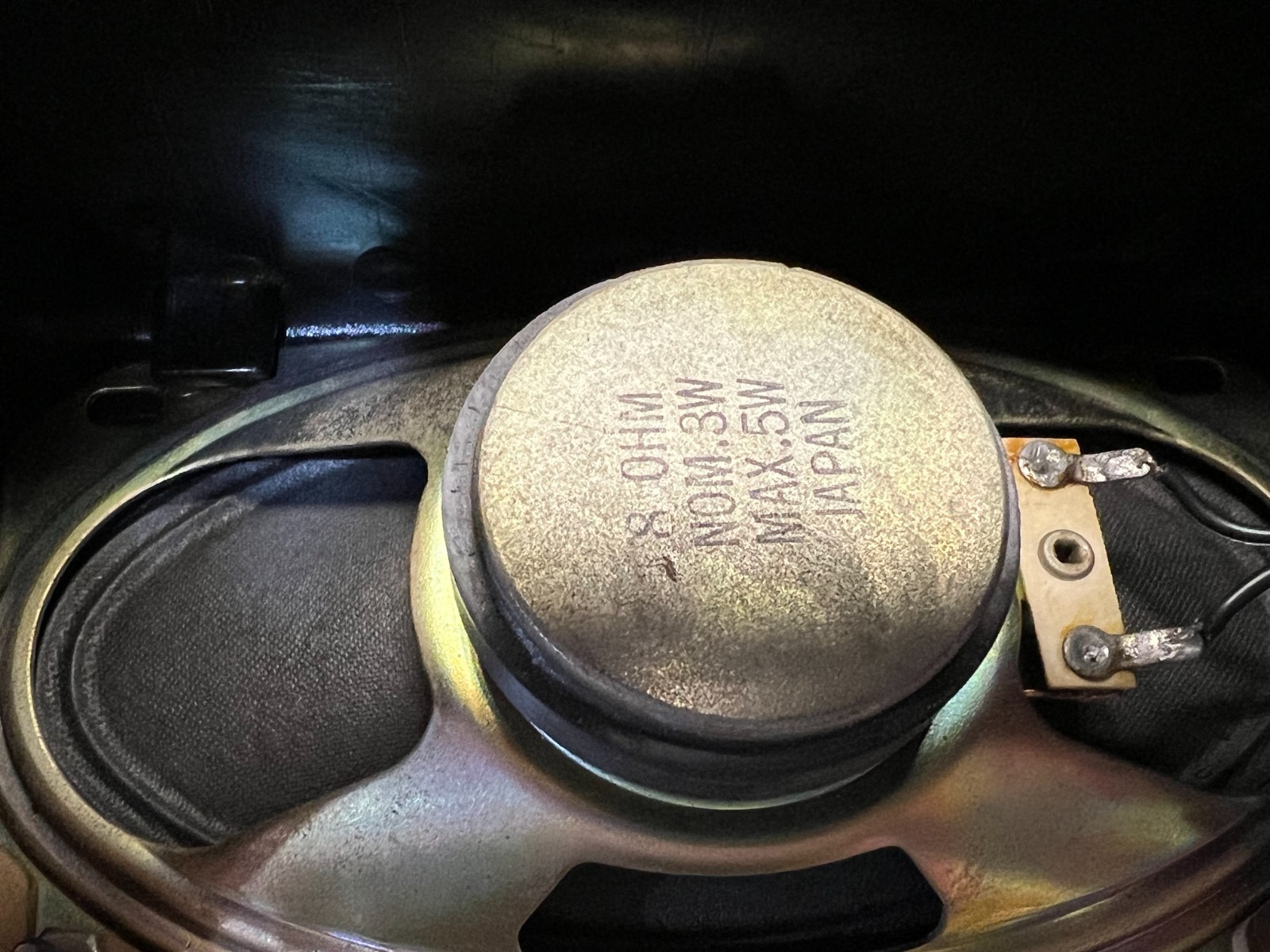 Vintage - Audiovox - single speaker - 8OHM - in case - previously used w/ cb