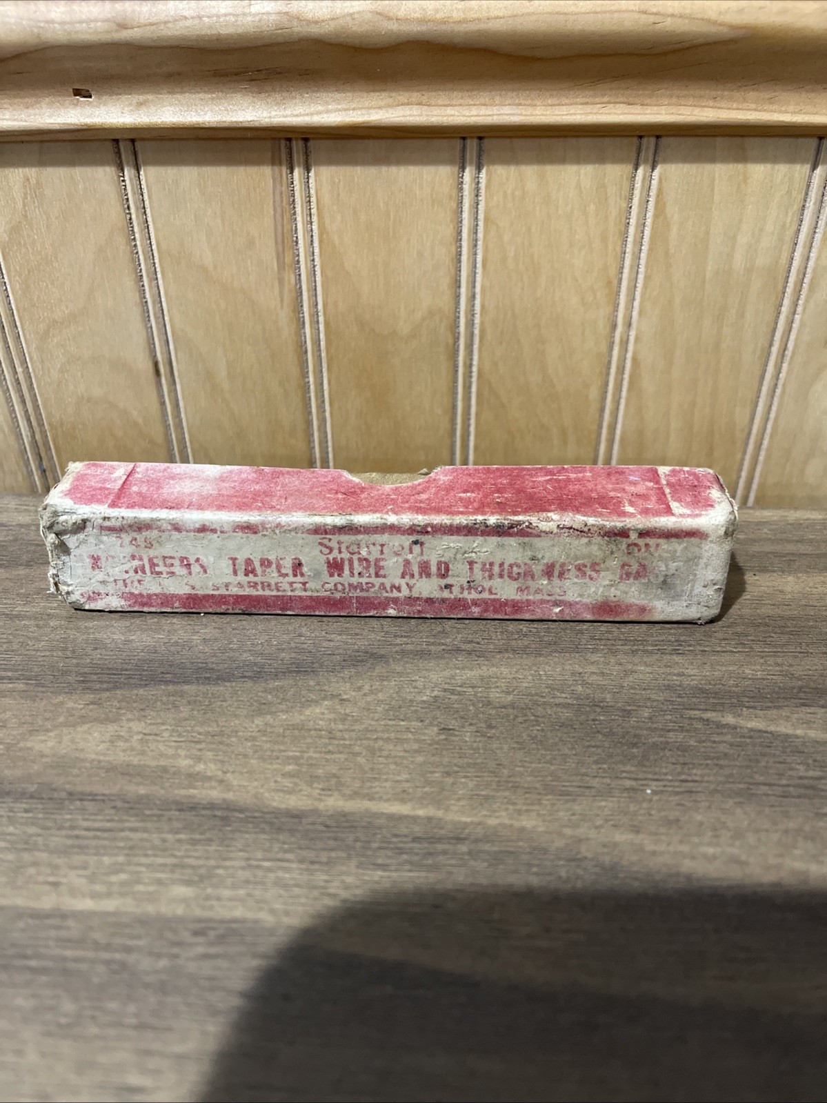 STARRETT ENGINEER'S TAPER WIRE & THICKNESS GAGE - NO. 245 W/ BOX