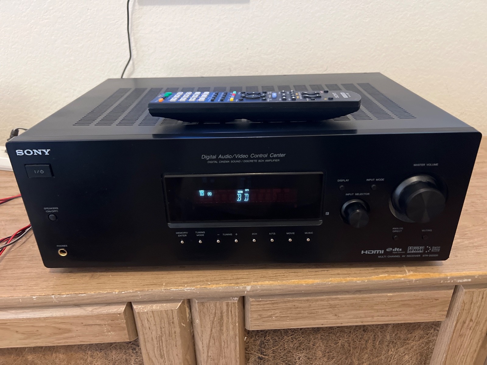 Sony STR-DG520 5.1 Ch Surround/pass-through HDMI Receiver /Remote bundle TESTED!