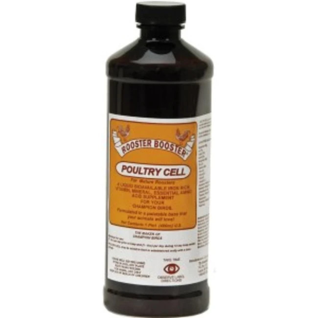 Rooster Booster Poultry Cell Liquid Iron & Vitamin Supplement 16Oz