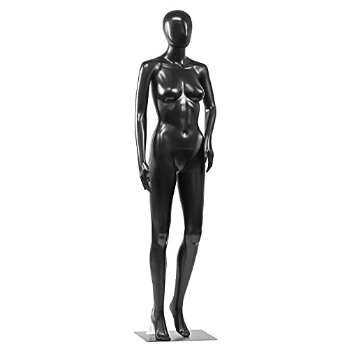 SereneLife SLMAQFEBK Adjustable Female Mannequin Full Body Body-68.9"
