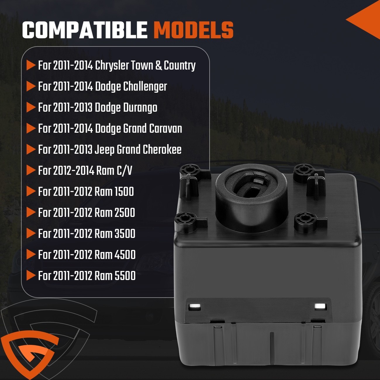 WIRELESS IGNITION NODE REMOTE START MODULE 68105738AF FOR DODGE RAM 2011-2014