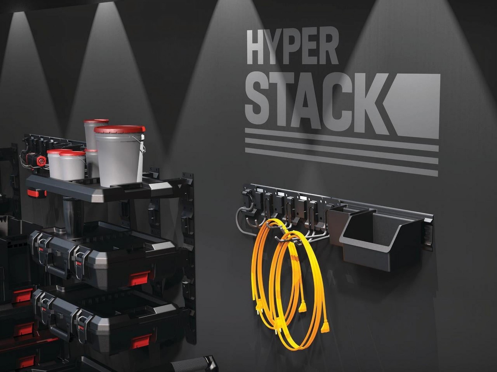 Hyper Tough Hyper Stack Dolly – Rolling Base for Modular Garage & Tool Storage S