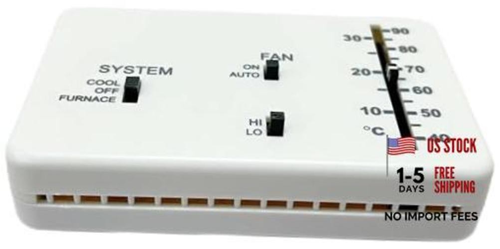 RV Thermostat, RV Analog Thermostat Replacement for Dometic (Cool White