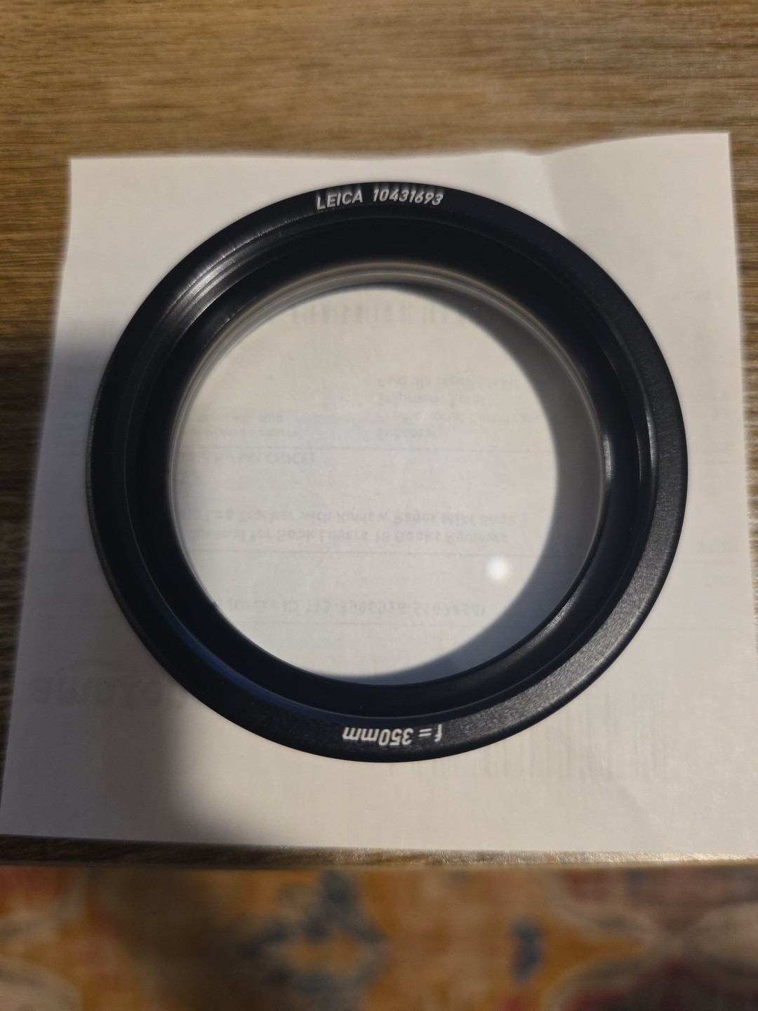 Leica Wild Surgical Microscope Objective Lens 10431693, F=350MM, 65MM Thread