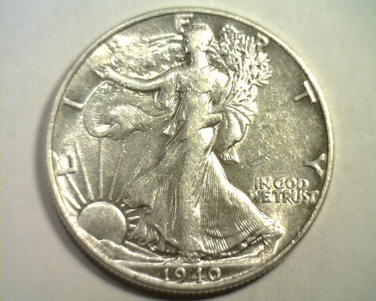 1940 WALKING LIBERTY HALF ABOUT UNCIRCULATED AU NICE ORIGINAL COIN BOBS COINS