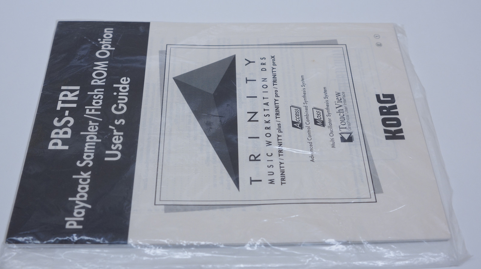 Korg Trinity PBS-TRI User Guide Manual