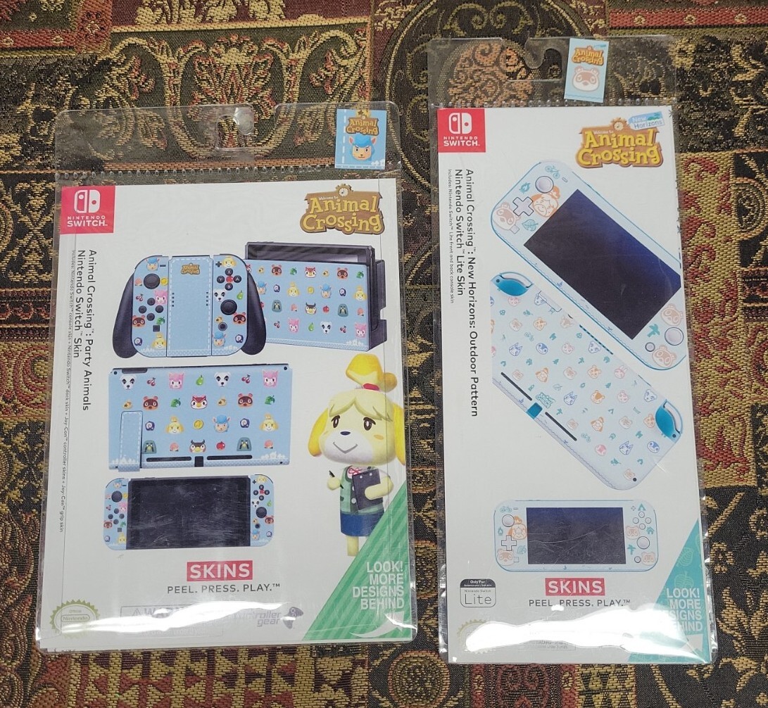 Nintendo Switch Skins New Horizons Animal Crossing: Party Animals (blue) + Lite
