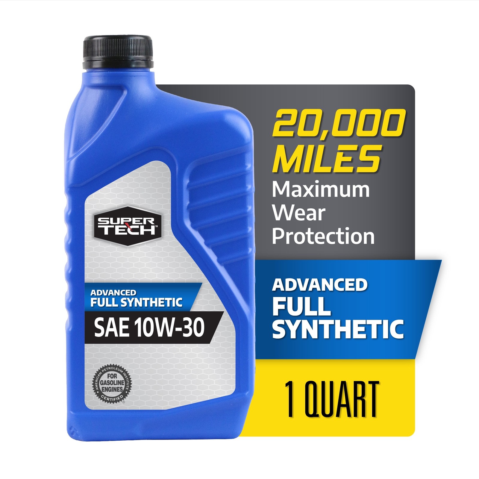 Advanced Full Synthetic Motor Oil SAE 10W-30 1 Quart