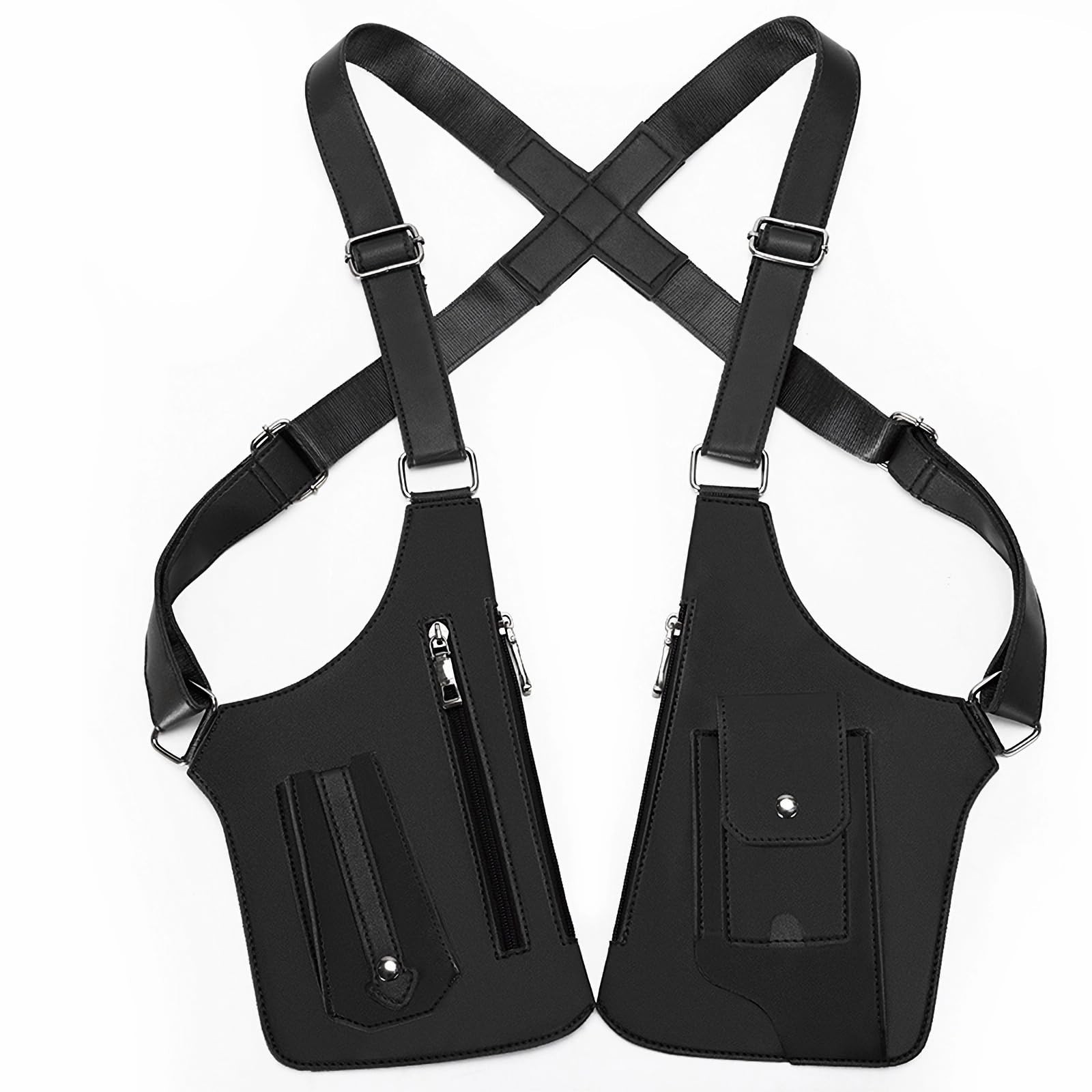 Double Shoulder Armpit Bag, Anti-Theft Hidden Underarm Strap Wallet Pocket Ho...