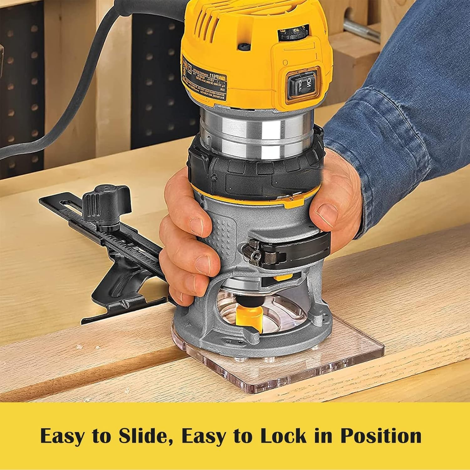 Enhanced Router Edge Guide - Ideal for Compact Routers & Effortless Positioning