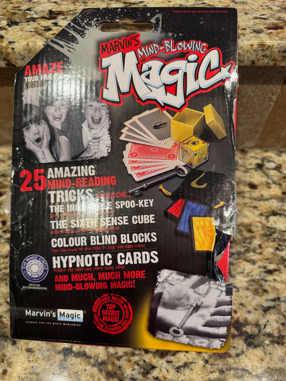 Magic Set Marvin’s Magic 25 Amazing Mind Reading Blowing Magic! Tricks Mentalism