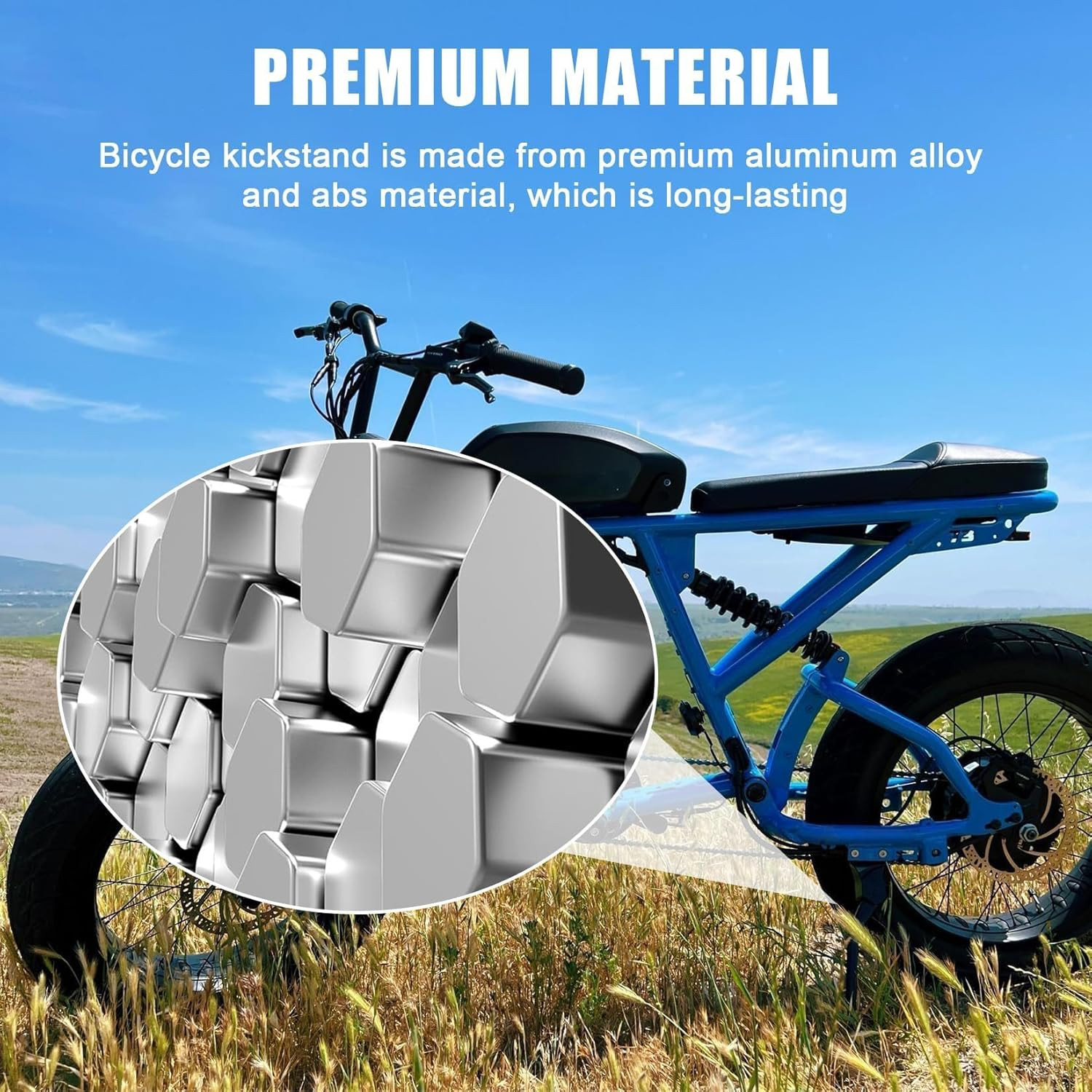 Kickstand for Ridstar Q20, Non-Slip Kick Stand for Ebike Dirt Bike Ridstar Q20