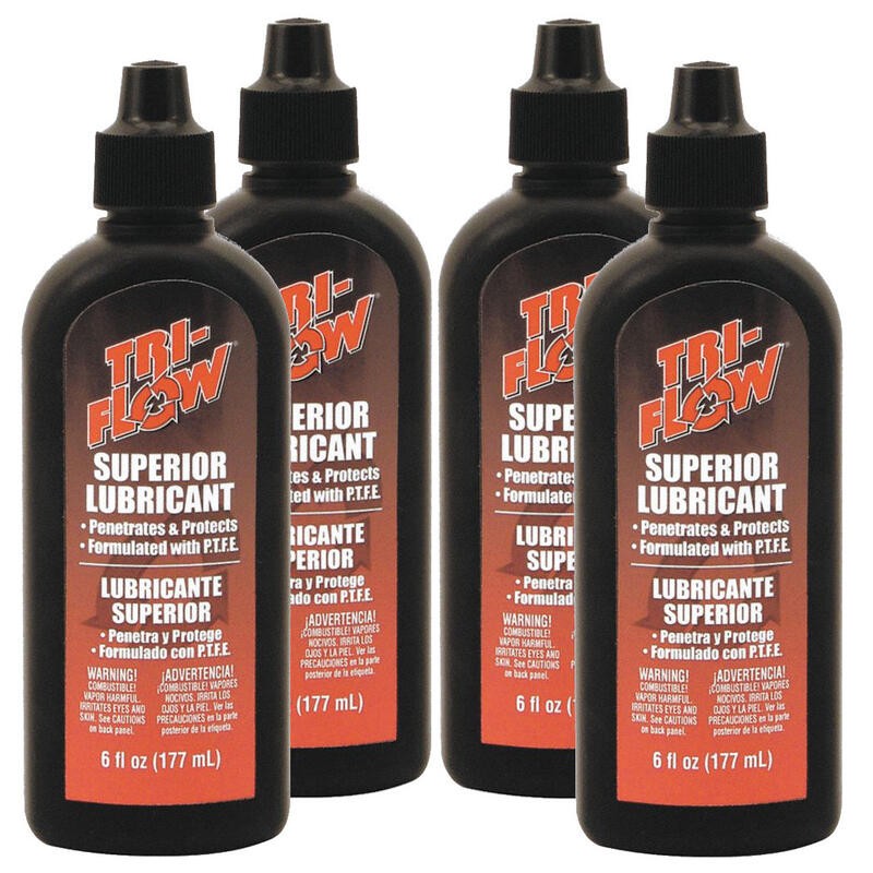TriFlow Multi Purpose Lubricant TF0021060 (4pk); 6oz Dropper Bottle Mineral Oil