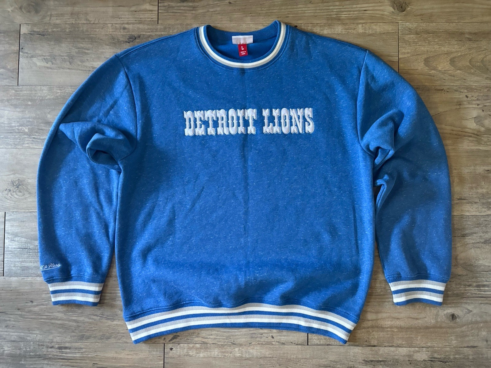 Mitchell & Ness Men's Detroit Lions Crewneck Sweatshirt, Size Large
