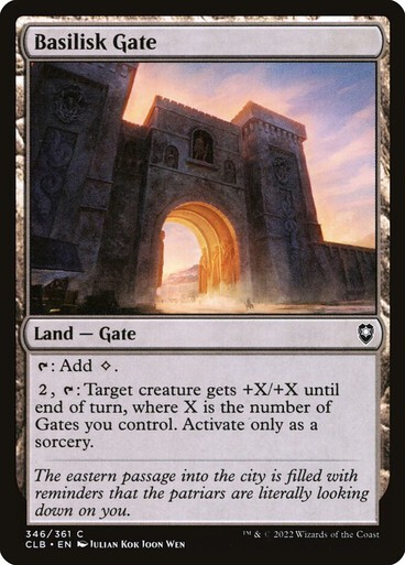 MTG Baldurs Gate Magic NM Basilisk Gate