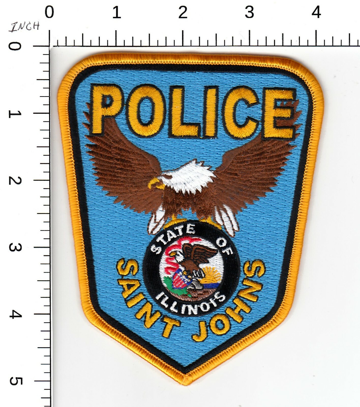 SAINT JOHNS ILLINOIS IL POLICE (DISBANDED DEPARTMENT) COLLECTIBLE PATCH