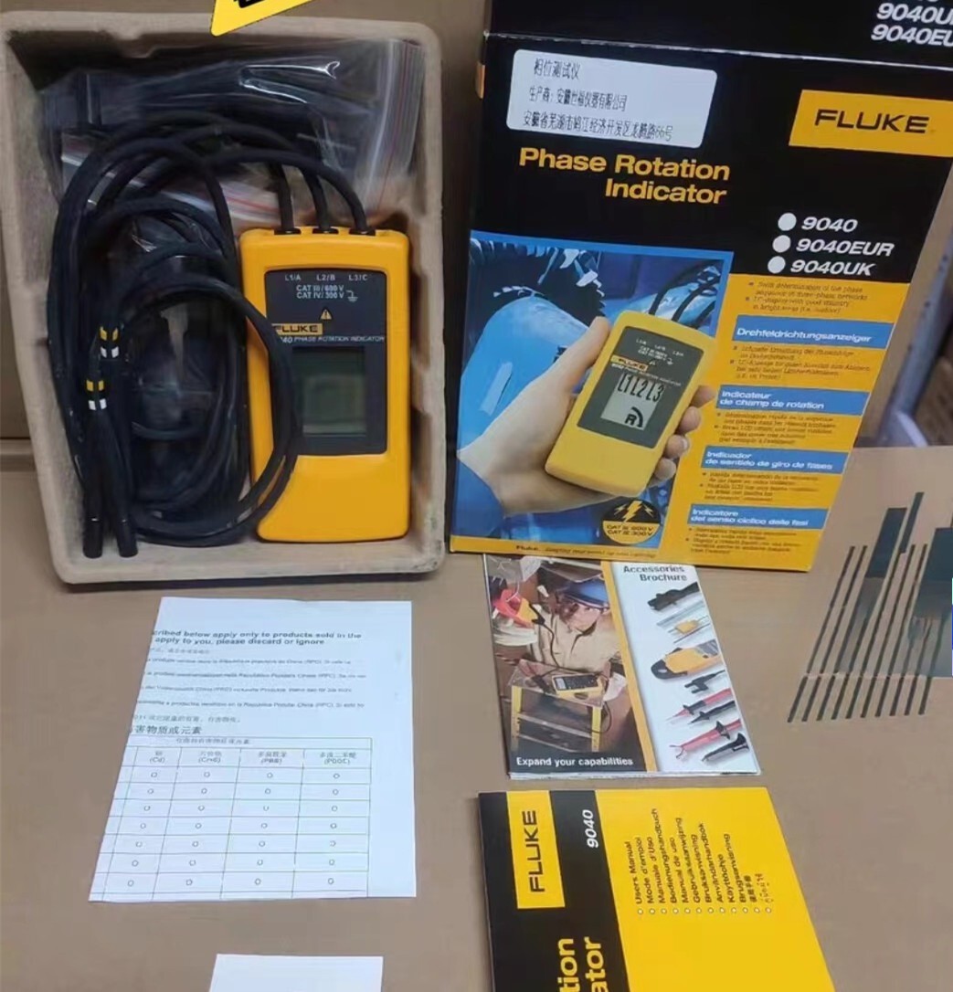 For Fluke 9040 Digital Phase Rotation Indicator Tester