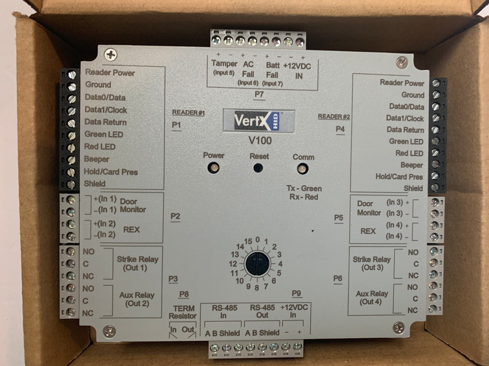 HID VertX V100 Door/ Dual Reader Interface Access Card Controller-