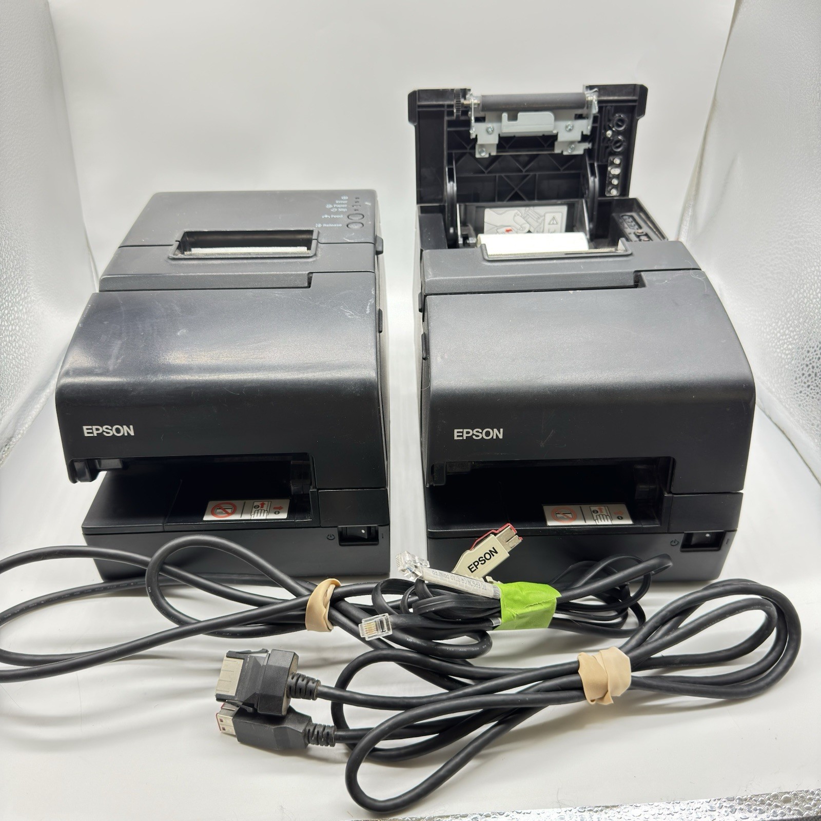 Epson TM-H6000IV M253A Thermal Receipt Printer POS With Power Cords Lot Of 2