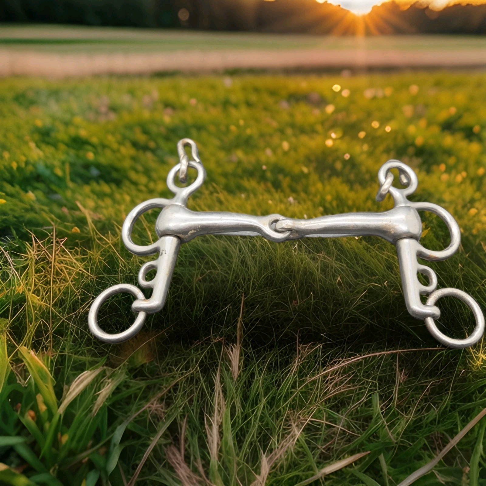 Single Jointed Pelham Stainless Steel Horse Bit Equestrian