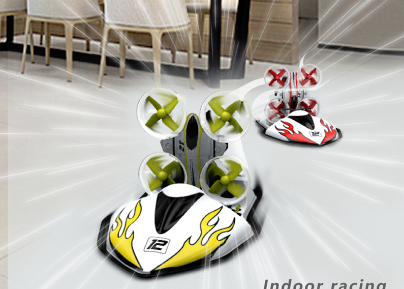 Eachine E015 3 in 1 Quadcopter Hovercraft Boat Altitude Hold Headless Mode Red