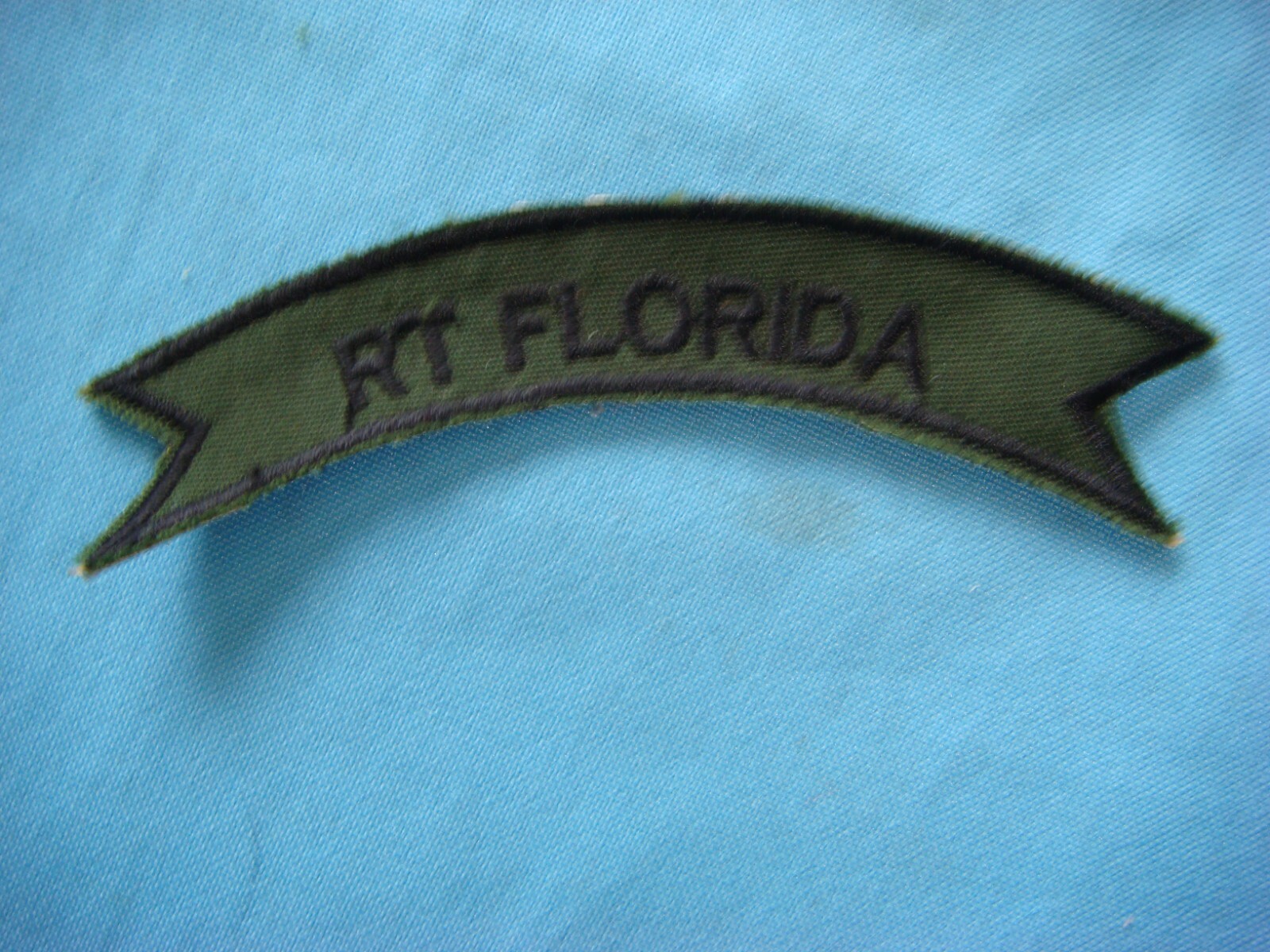 VIETNAM WAR SCROLL SUBDUED PATCH, US 5th SF Grp MACV-SOG RT FLORIDA CCC