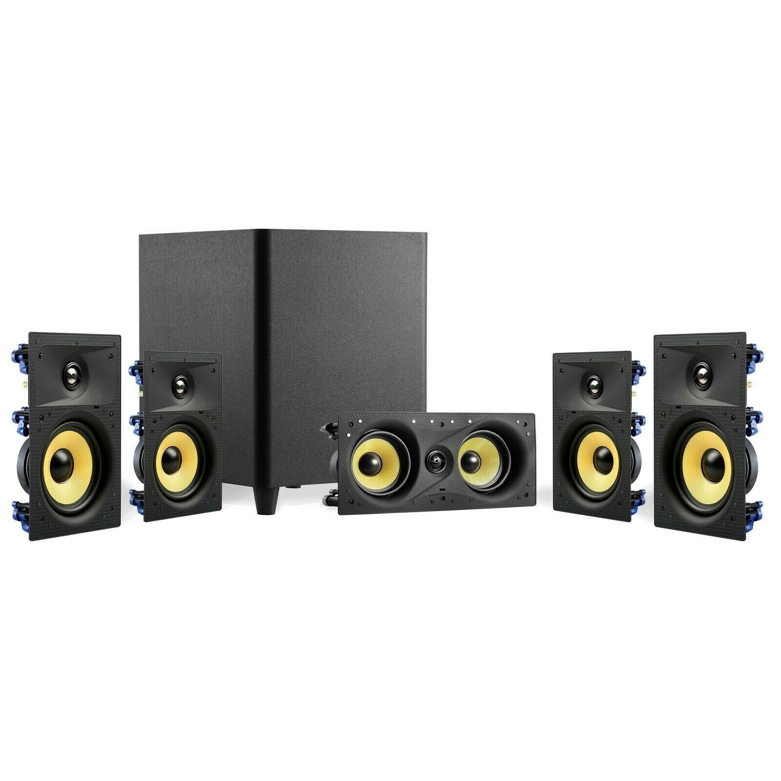 TDX 5.1 Surround Sound Home Theater System, 8" In Wall Speakers, 10" Subwoofer