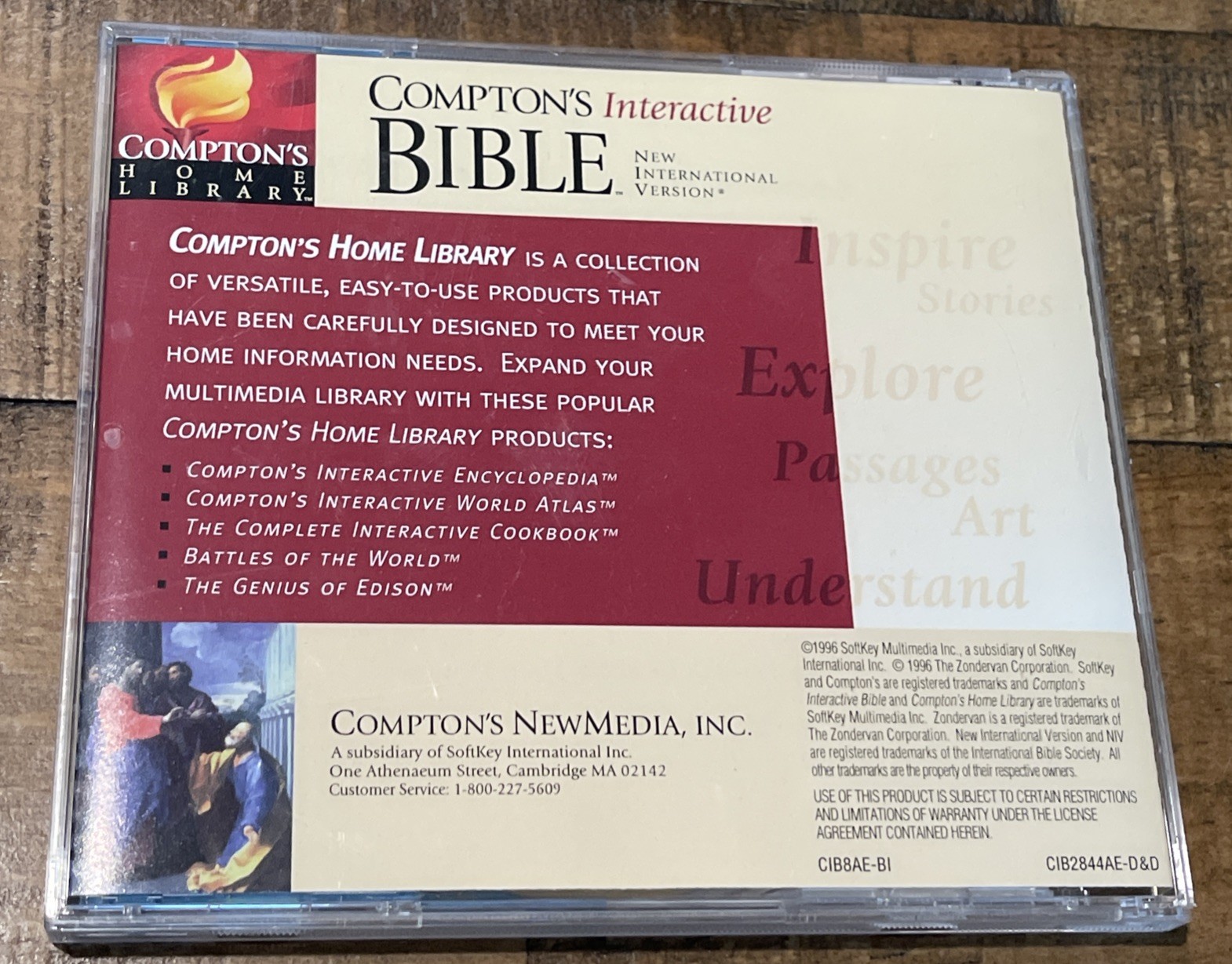 Compton's Interactive NIV Bible on CD 1996 Version