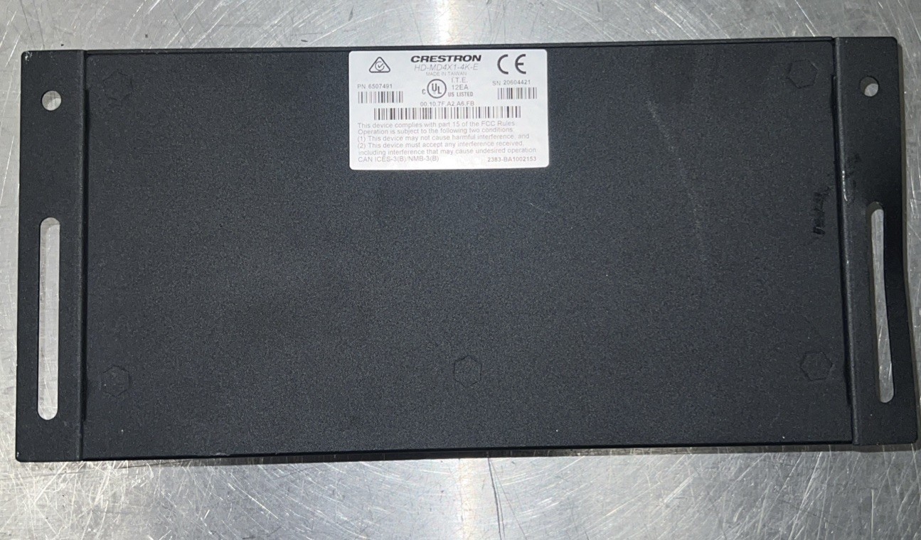 Crestron HD-MD4X1-4K-E HDMI Switcher with Power Supply