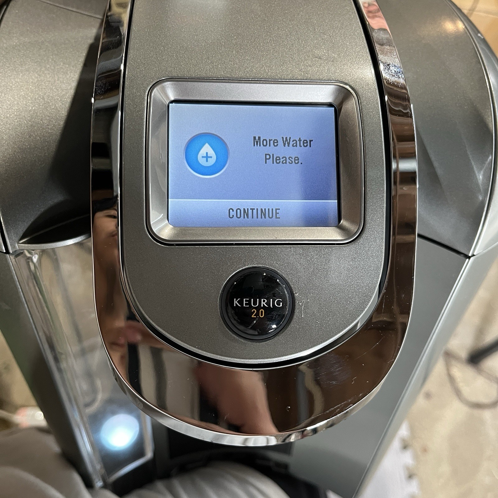 Keurig 2.0 K2.0-500 Touchscreen Digital Coffee Maker KCup Brewer Silver