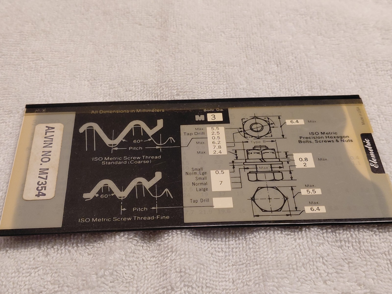 Alvin Elemoto Screw Selector Slide Vtg 1976 VGUC