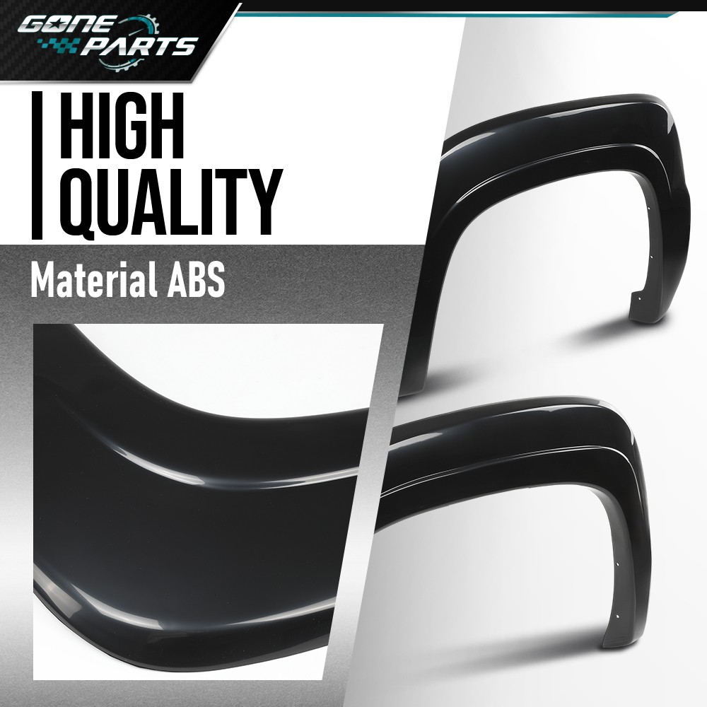 Full Set Paintable Fender Flares Fit For 2007-2013 Chevrolet Avalanche