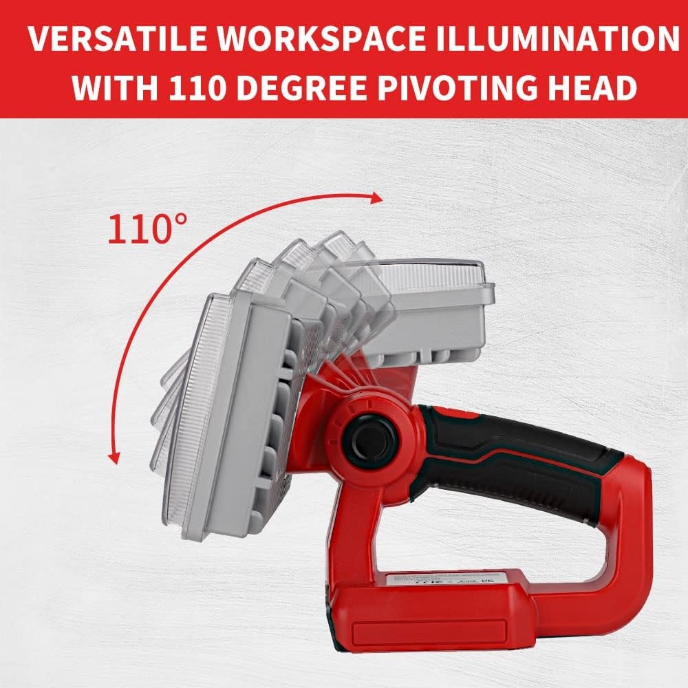 40W 4200LM LED Flashlight Work Light for Milwaukee 18V Lithium Batteries w/ USB