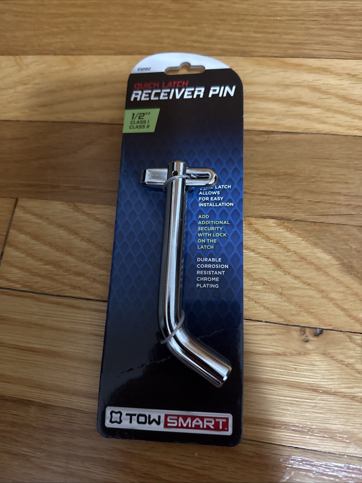 2-Tow Smart 1/2" Swivel Hitch Pin Chrome Plated, Durable, Corrosion Resistant