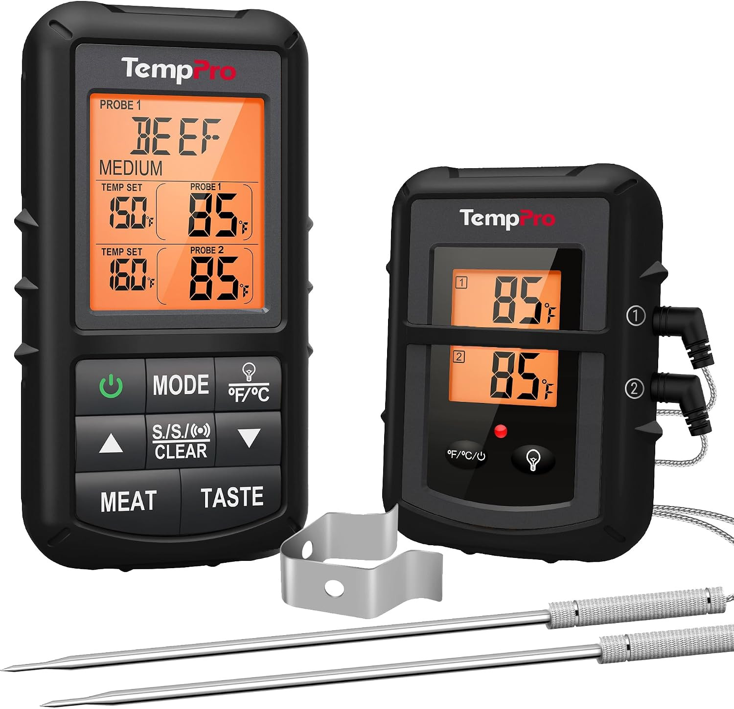 Tempsync 500FT Wireless Meat Thermometer for Grilling and Smoking | RF Technolog