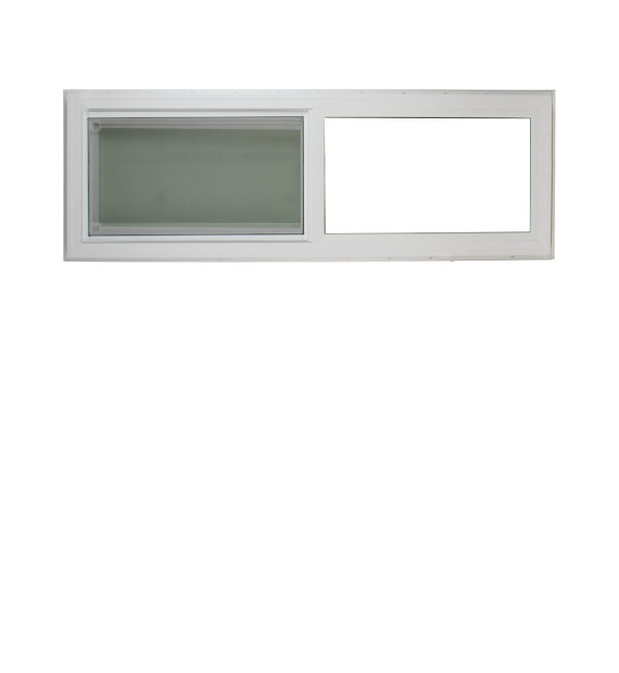 Double Pane Horizontal Window 36" x 12" FL. Approved Argon Gas Low E Temperered