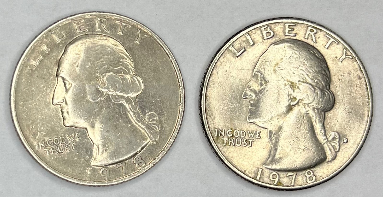 1978 P and D Washington Quarters