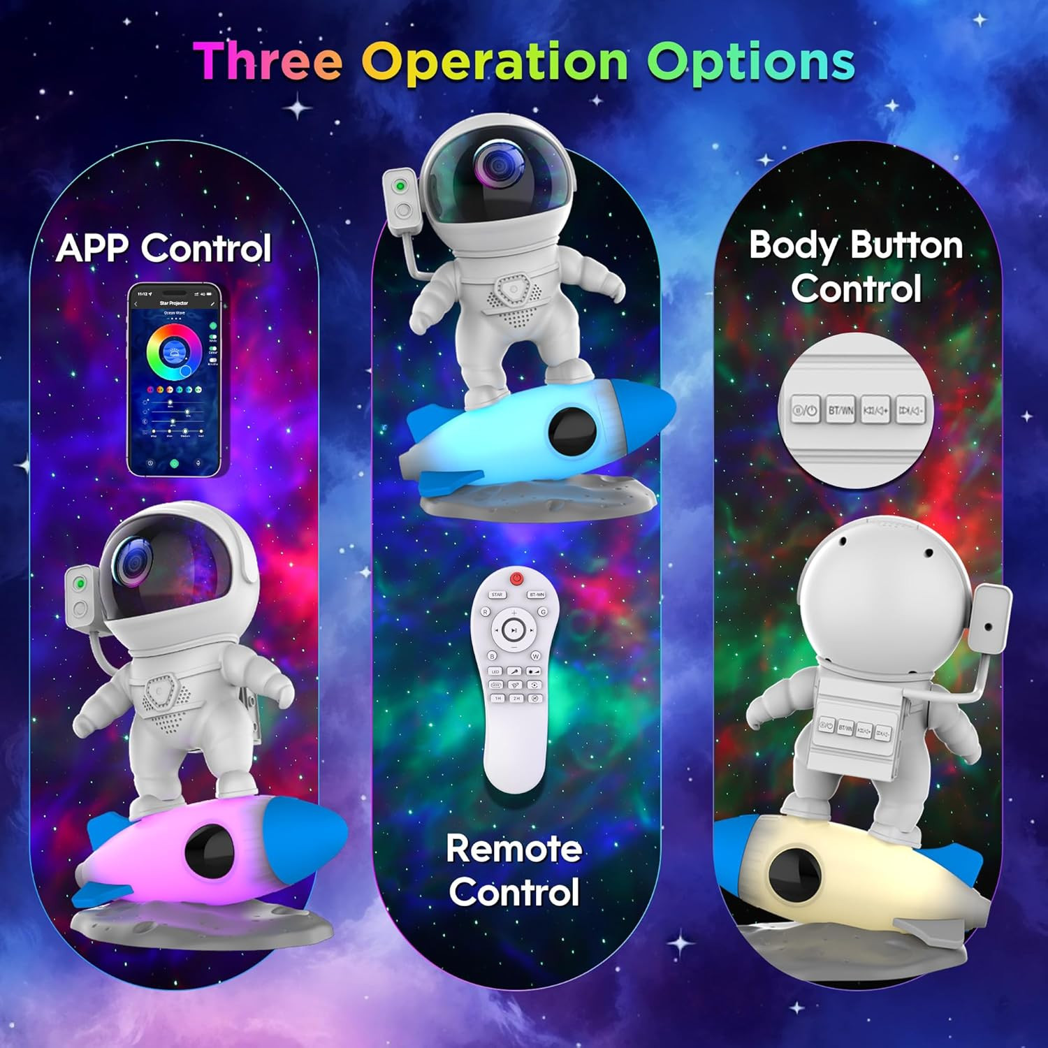 Astronaut Galaxy Projector for Bedroom, Star Projector Galaxy Light with App & R