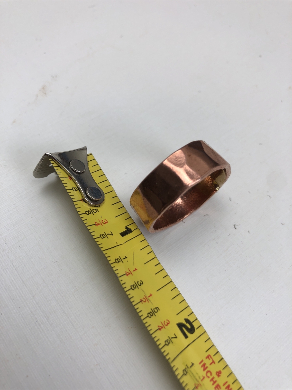 Copper Ring, Solid Copper Band Style Layered Handmade Size 10.5