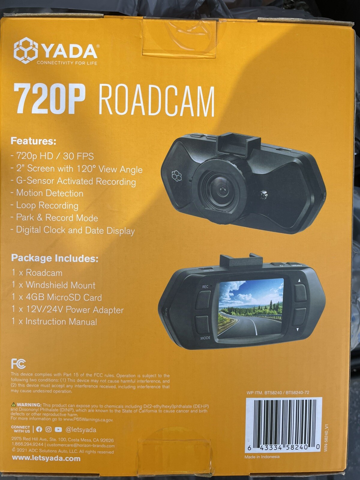 nib sealed yada 720p roadcam