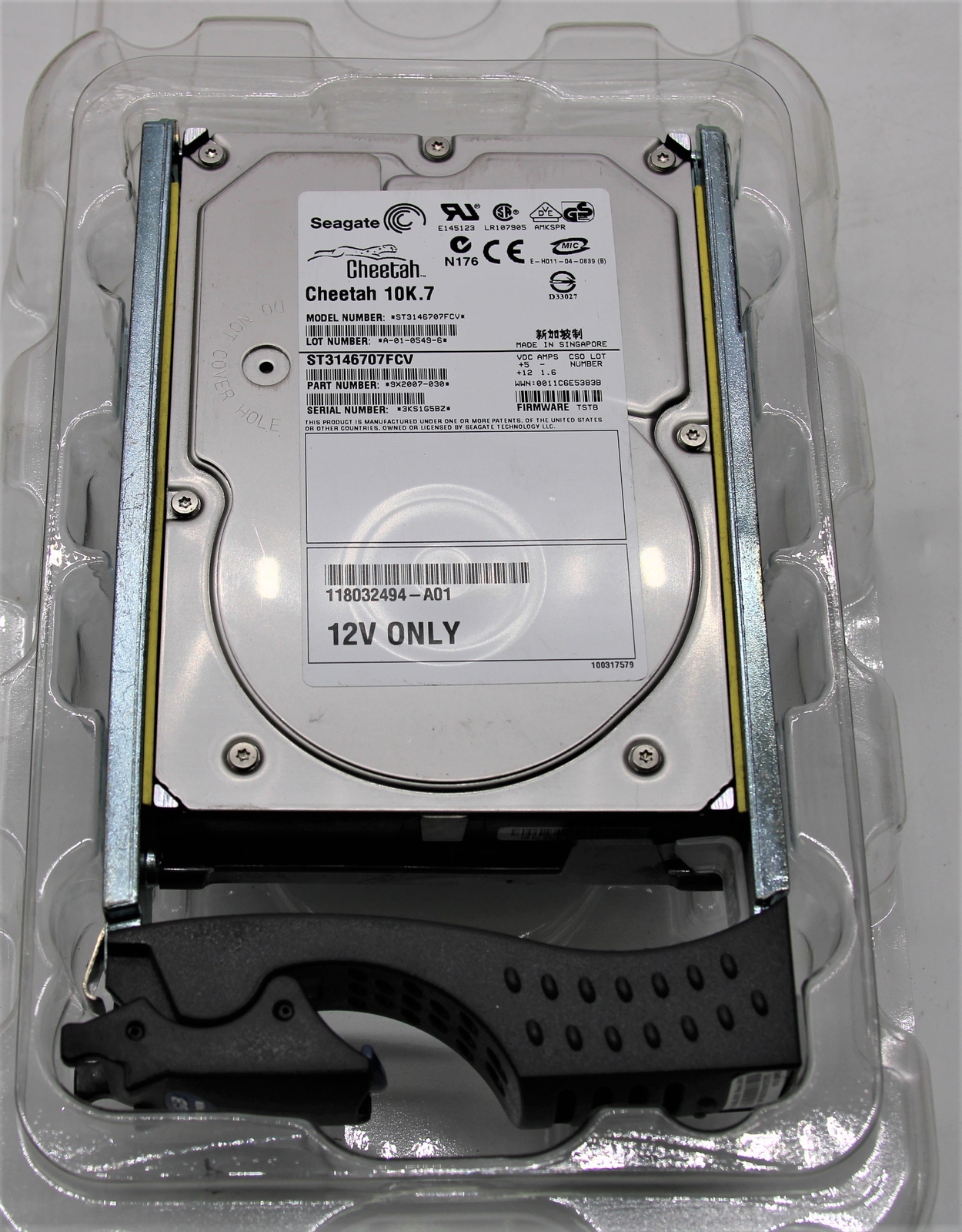 Seagate Cheetah 10K.7 ST3146707FCV 146GB HDD EMC SAS RPM HARD DRIVE  101-000-091