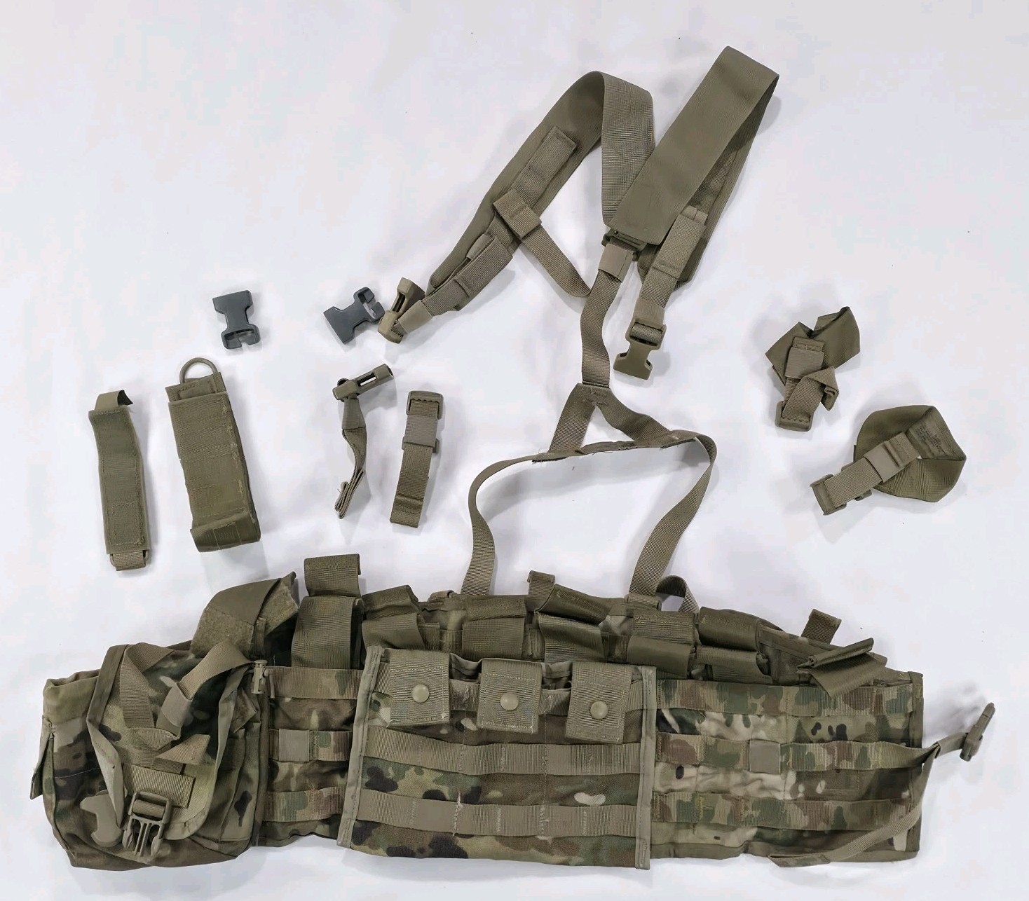 Army OCP Tactical Assault Panel TAP Scorpion w/1Qt Canteen GP/3 Mag Side x Side