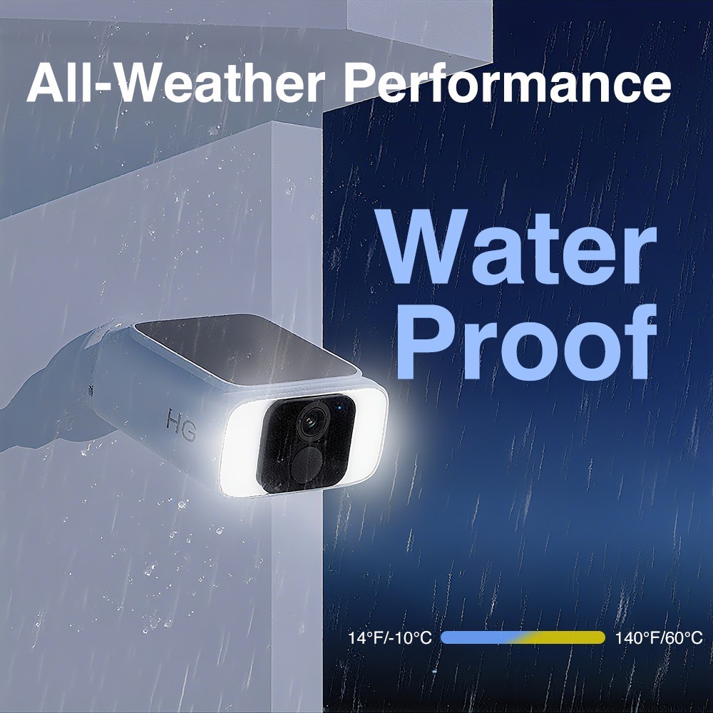 New tech Pre Record Wireless DualBand Solar Battery Power Security Camera 2PACK