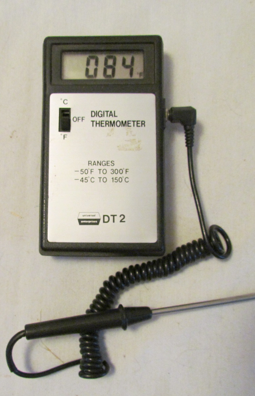 DT2 Digital Thermometer Universal Enterprises Temperature with case