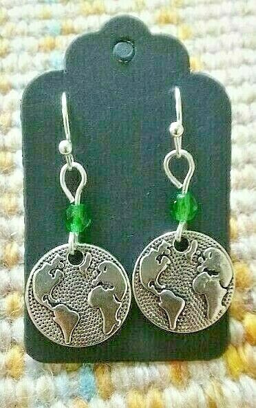 Hand Made Global/Earth Earrings