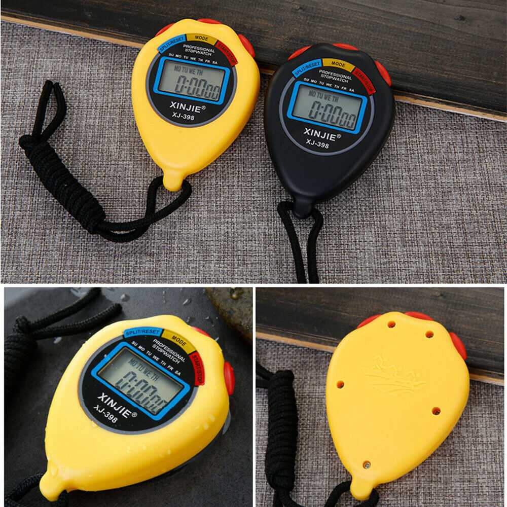 Professional Handheld LCD Chronograph Digital Sports Stopwatch Timer Stop Watch