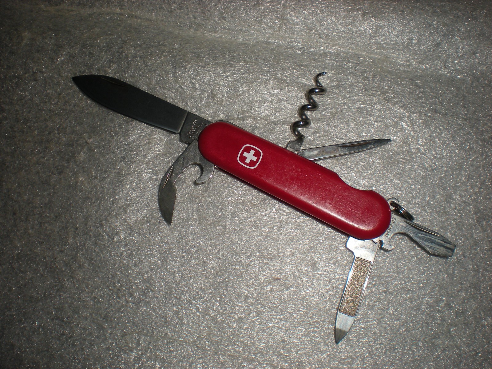 Swiss Army Knife Red Wenger Delemont Stainless 6 Functions Multi Tool