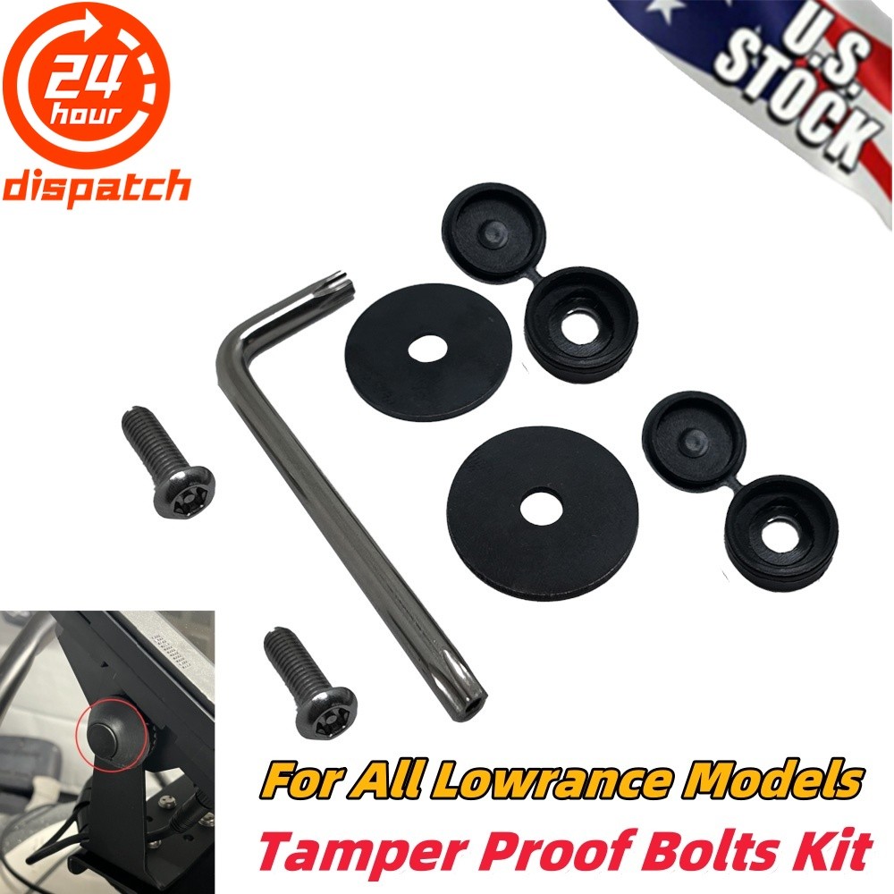 US For All Lowrance Tamper Resistance Gimbal Mounting Bolts Kit Theft Deterrent