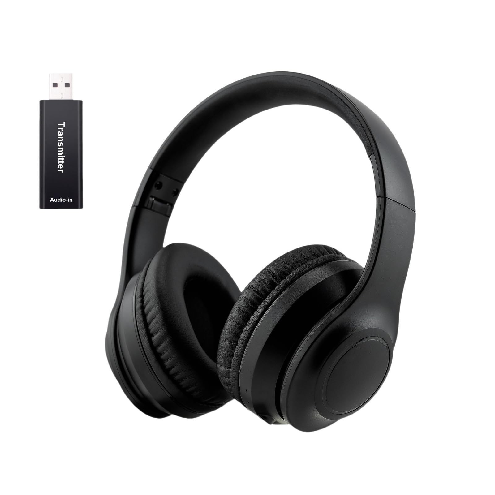Wireless Over-Ear TV Headphones for Seniors with ANC, Bluetooth 5.3 & 3-in-1 ...